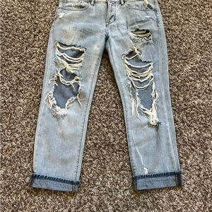 PacSun Light Blue Distressed Boyfriend Jeans